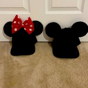 Minnie and Mickey ear baseball cap